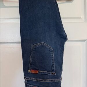 7 For All Mankind Blue Skinny Jeans
